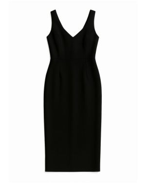 Evelyn Noir Midi Dress
