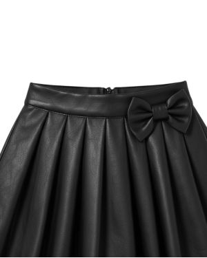 Pleat Bow Skirt